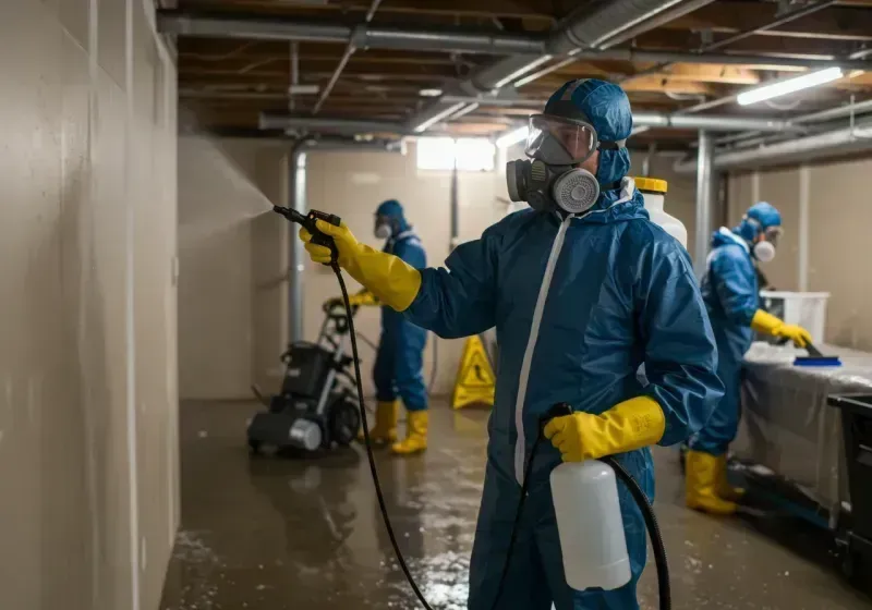 Basement Sanitization and Antimicrobial Treatment process in Geary County, KS