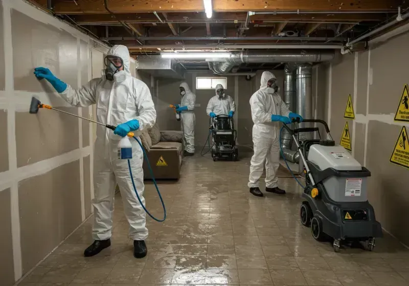 Basement Moisture Removal and Structural Drying process in Geary County, KS